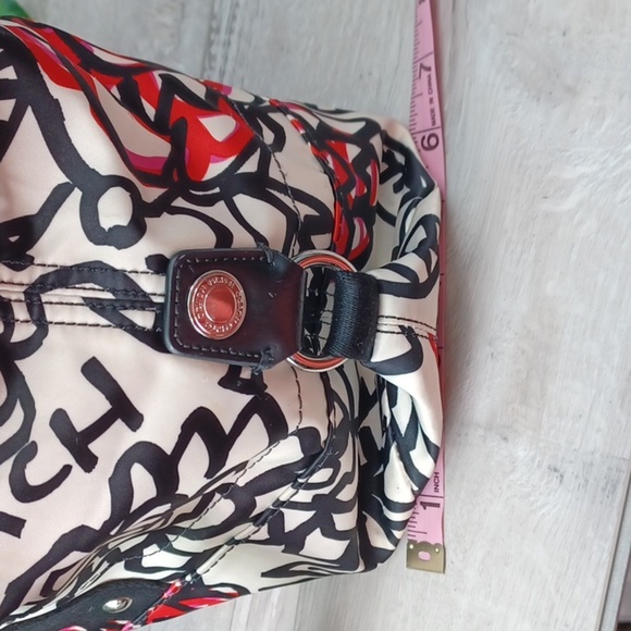 Coach Poppy Flower Graffiti Large Tote - Picture 11 of 15